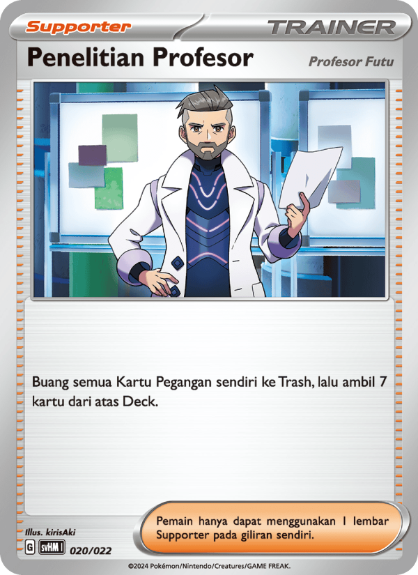 Penelitian Profesor (Profesor Futu) 020 — Miraidon ex Futur (Indonesian Pokémon TCG card)