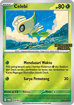 Celebi 003 — M-P Indonesian Promos (Indonesian Pokémon TCG card)