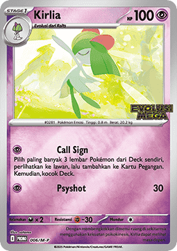 Kirlia 006 — M-P Indonesian Promos (Indonesian Pokémon TCG card)