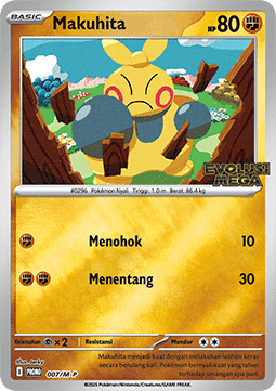 Makuhita 007 — M-P Indonesian Promos (Indonesian Pokémon TCG card)