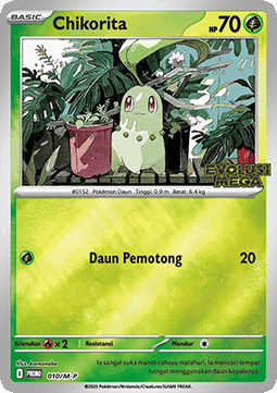 Chikorita 010 — M-P Indonesian Promos (Indonesian Pokémon TCG card)