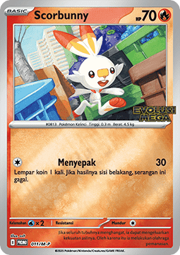 Scorbunny 011 — M-P Indonesian Promos (Indonesian Pokémon TCG card)