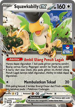 Squawkabilly ex 017 — M-P Indonesian Promos (Indonesian Pokémon TCG card)