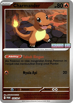 Charmander 026 — M-P Indonesian Promos (Indonesian Pokémon TCG card)