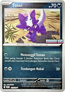 Toxel 033 — M-P Indonesian Promos (Indonesian Pokémon TCG card)