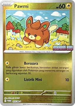 Pawmi 035 — M-P Indonesian Promos (Indonesian Pokémon TCG card)