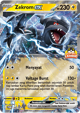 Zekrom ex 042 — M-P Indonesian Promos (Indonesian Pokémon TCG card)