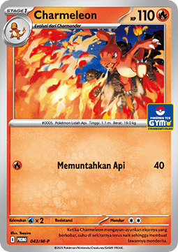 Charmeleon 043 — M-P Indonesian Promos (Indonesian Pokémon TCG card)