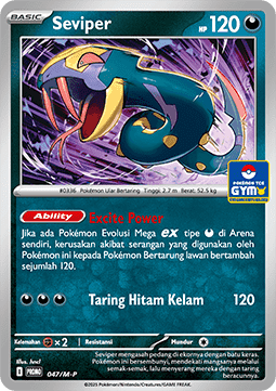 Seviper 047 — M-P Indonesian Promos (Indonesian Pokémon TCG card)
