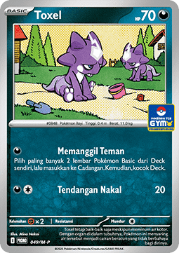 Toxel 049 — M-P Indonesian Promos (Indonesian Pokémon TCG card)