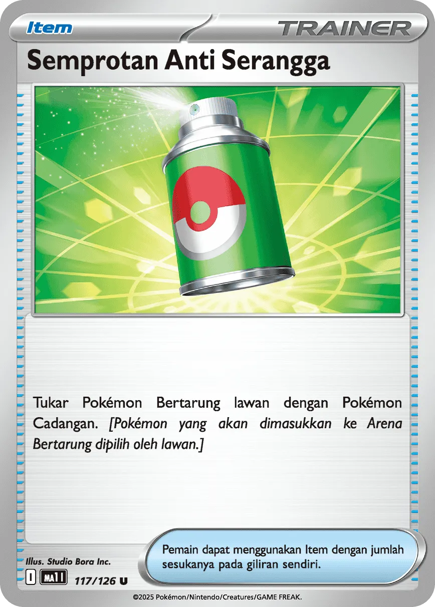 Repel 117/184 — Evolusi Mega (Indonesian Pokémon TCG card)