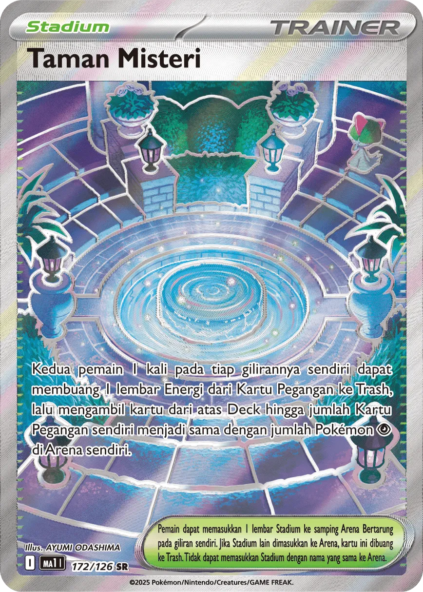 Mystery Garden 172/184 — Evolusi Mega (Indonesian Pokémon TCG card)