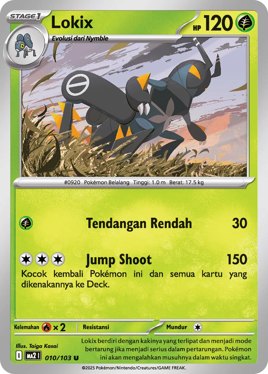 Lokix 010 — Blue Blaze (Indonesian Pokémon TCG card)