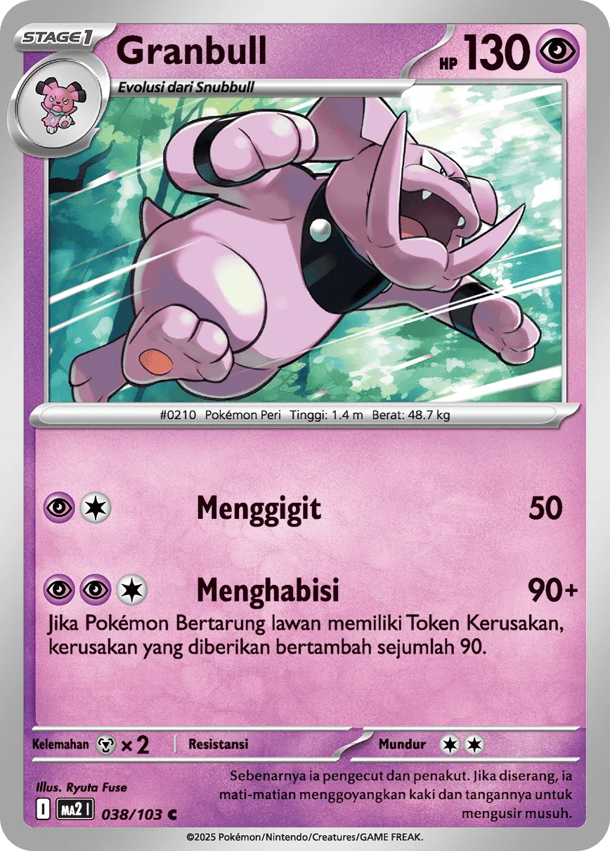 Granbull 038 — Blue Blaze (Indonesian Pokémon TCG card)