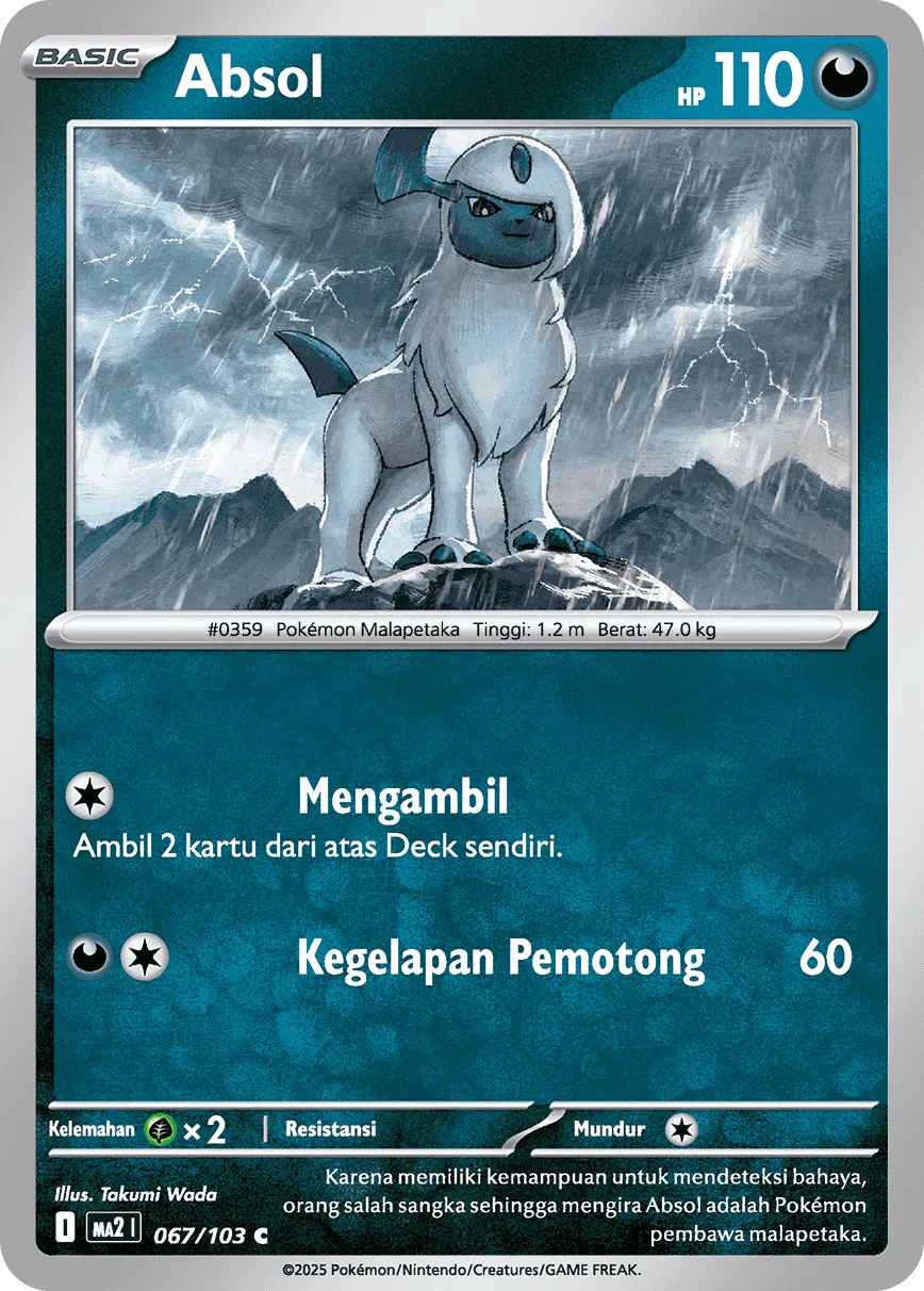 Absol 067 — Blue Blaze (Indonesian Pokémon TCG card)