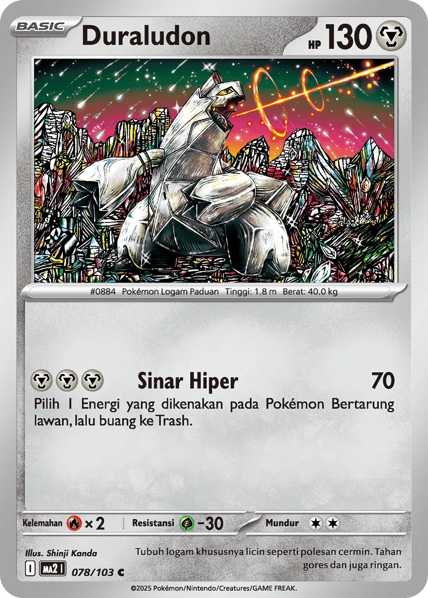 Duraludon 078 — Blue Blaze (Indonesian Pokémon TCG card)