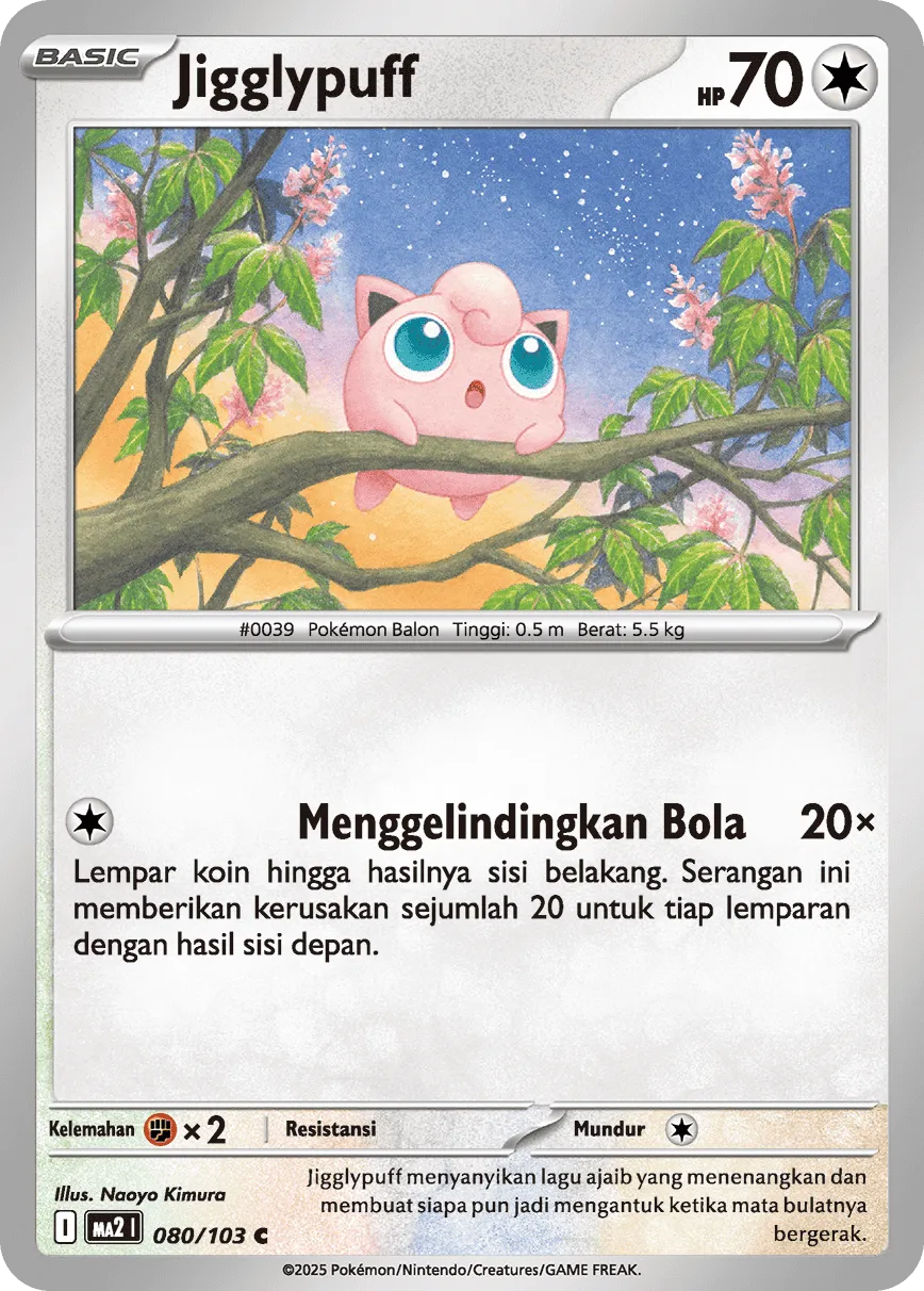 Jigglypuff 080 — Blue Blaze (Indonesian Pokémon TCG card)