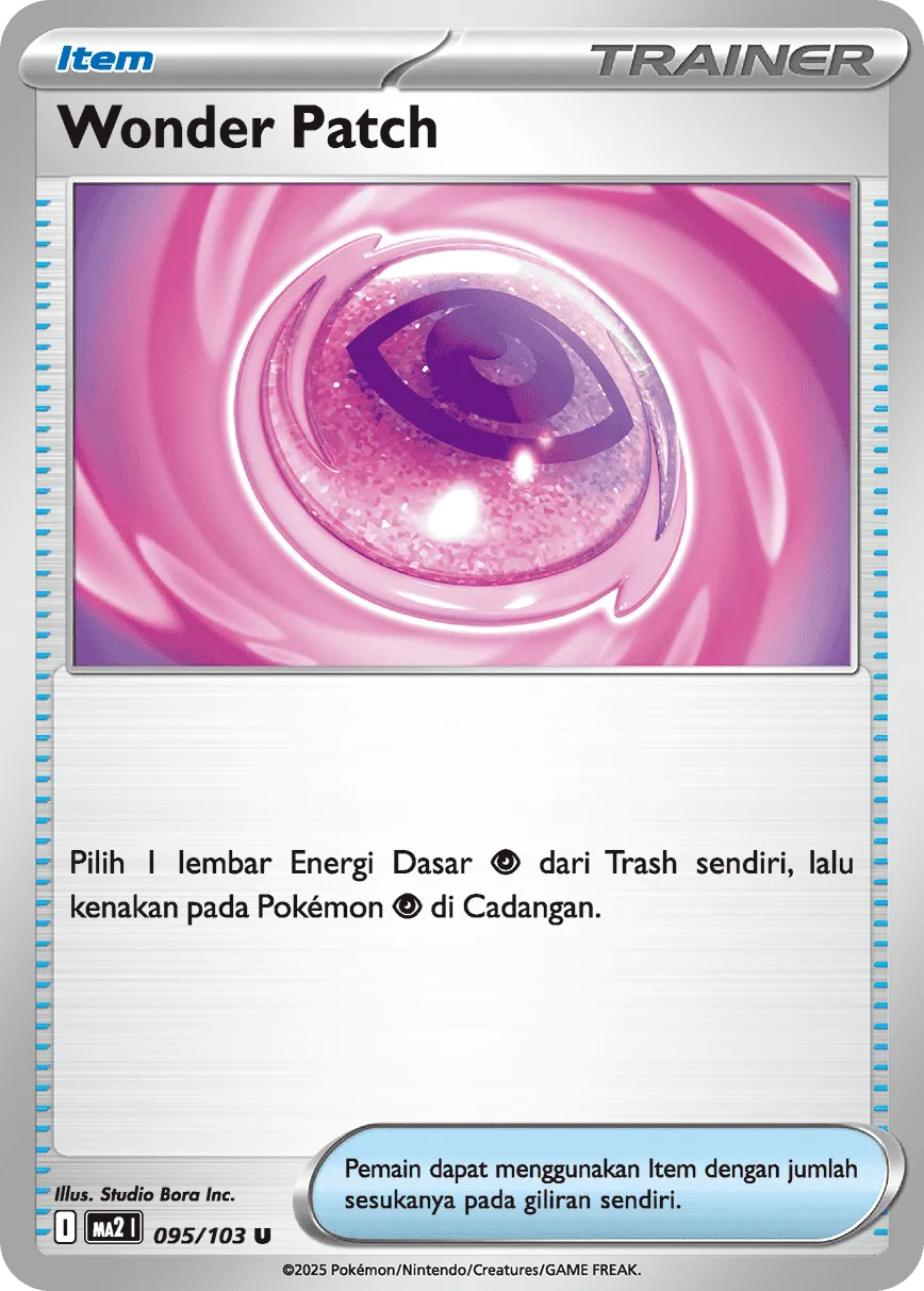 Wondrous Patch 095 — Blue Blaze (Indonesian Pokémon TCG card)