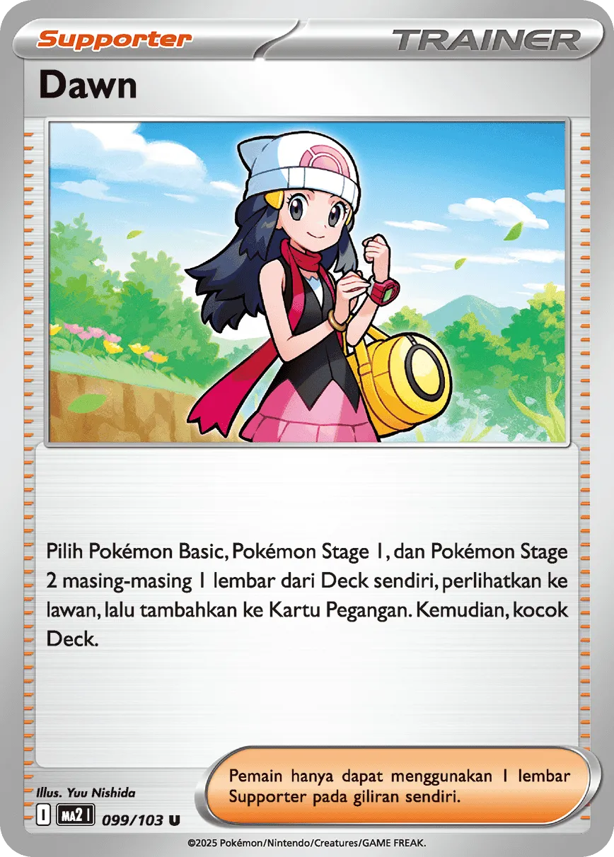 Dawn 099 — Blue Blaze (Indonesian Pokémon TCG card)