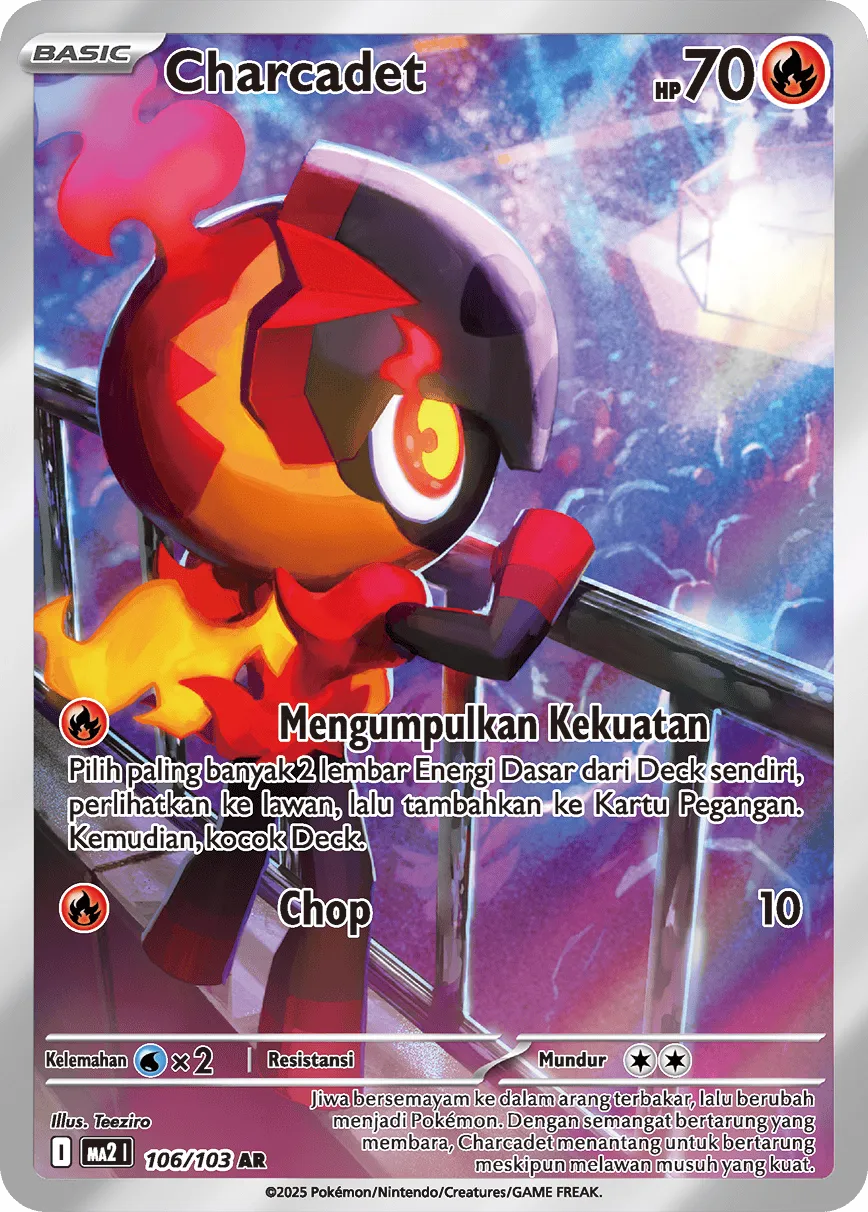 Charcadet 106 — Blue Blaze (Indonesian Pokémon TCG card)