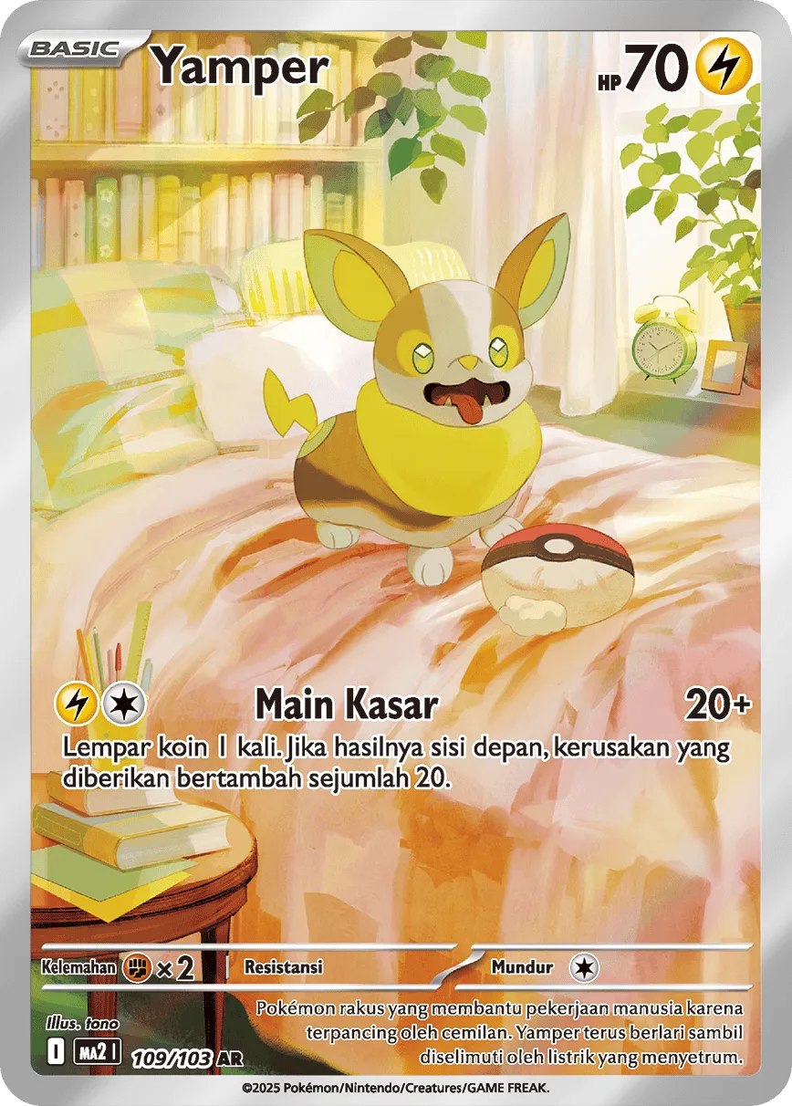 Yamper 109 — Blue Blaze (Indonesian Pokémon TCG card)