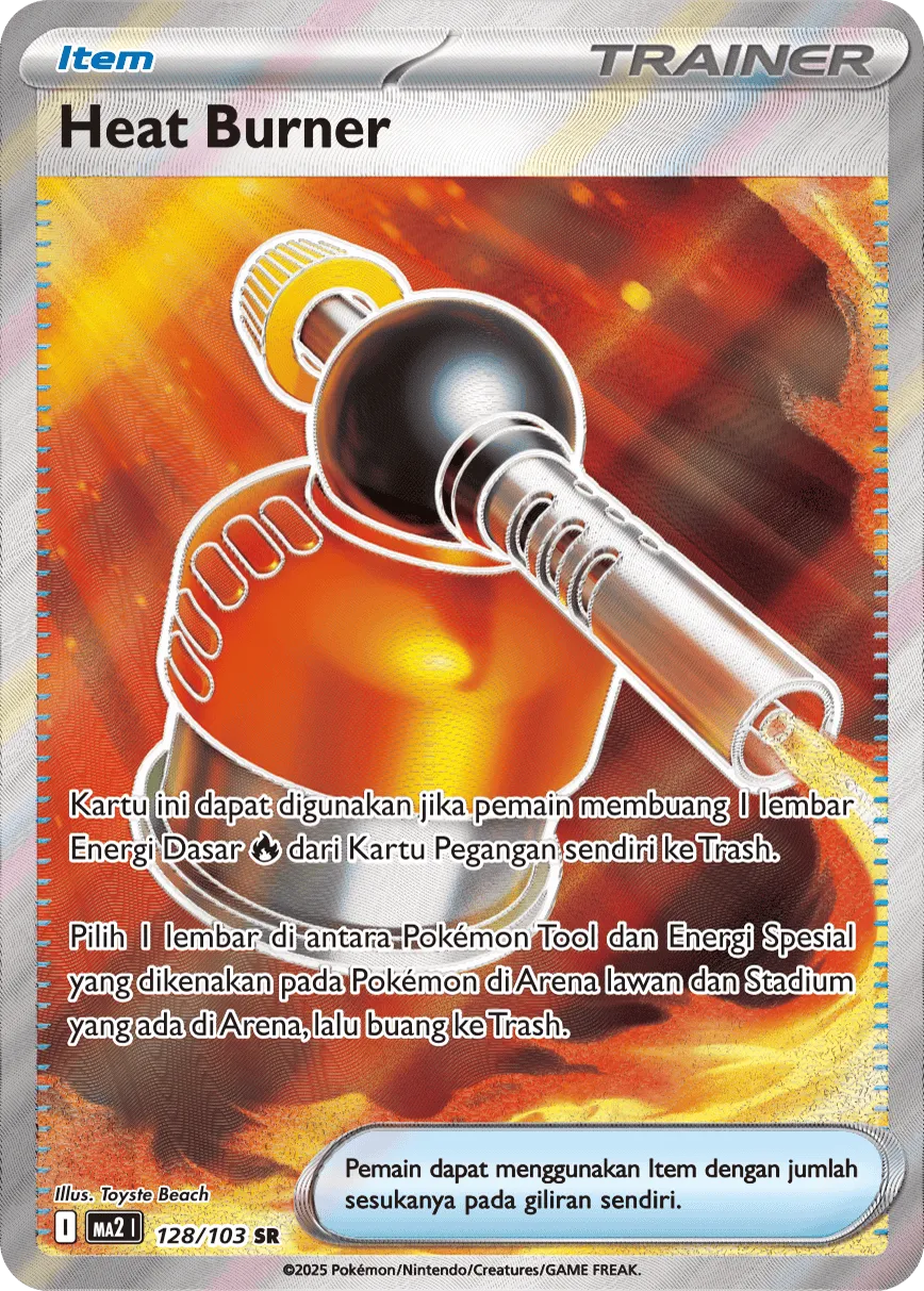 Blowtorch 128 — Blue Blaze (Indonesian Pokémon TCG card)