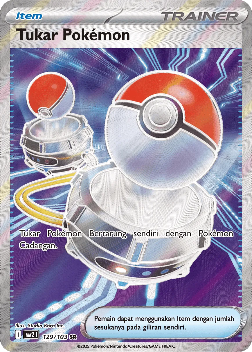Switch 129 — Blue Blaze (Indonesian Pokémon TCG card)