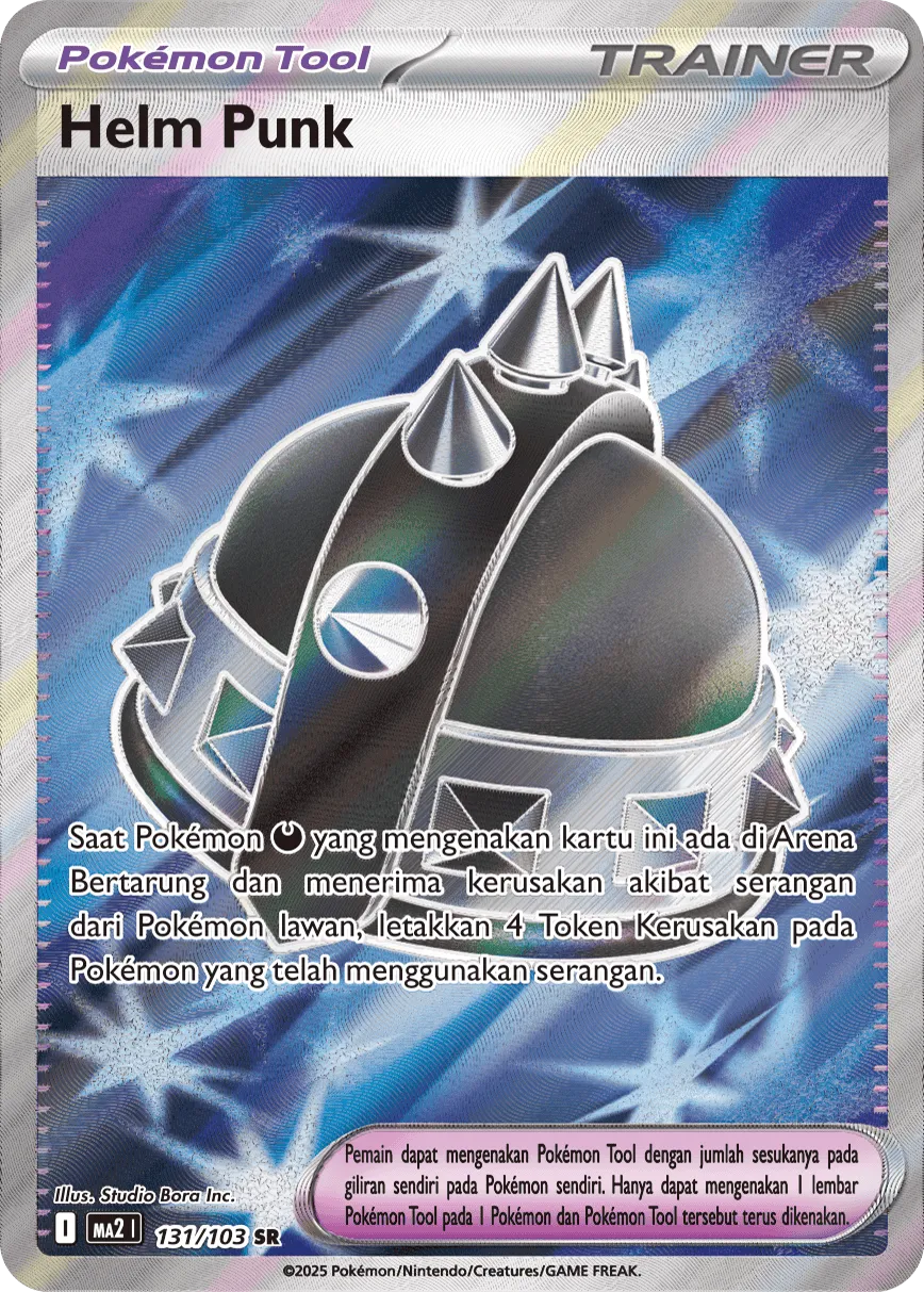 Punk Helmet 131 — Blue Blaze (Indonesian Pokémon TCG card)