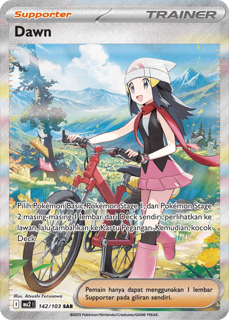 Dawn 142 — Blue Blaze (Indonesian Pokémon TCG card)