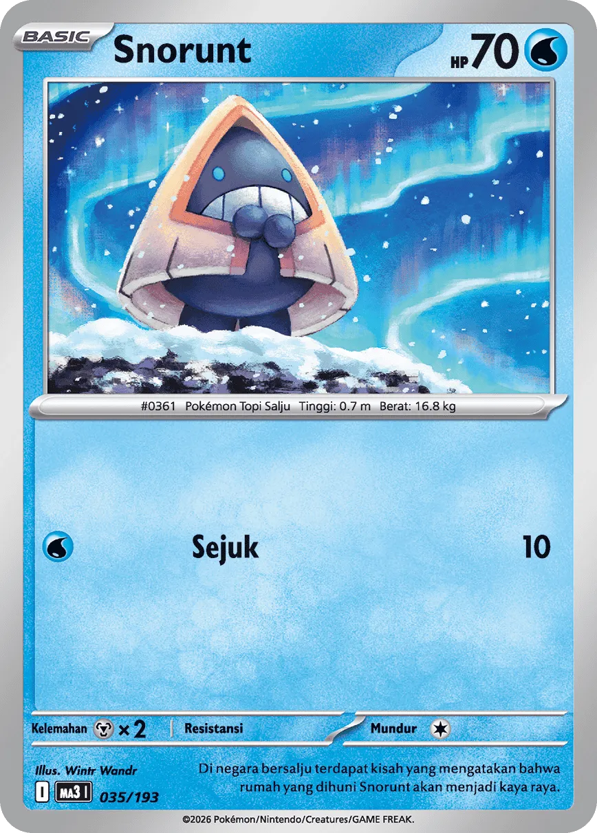 Snorunt 035 — MEGA Dream ex (Indonesian Pokémon TCG card)