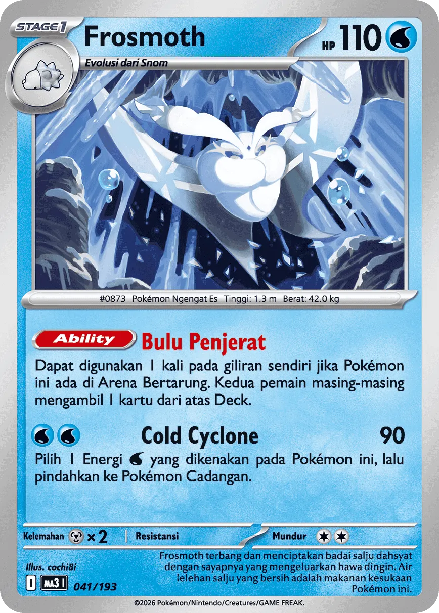 Frosmoth 041 — MEGA Dream ex (Indonesian Pokémon TCG card)