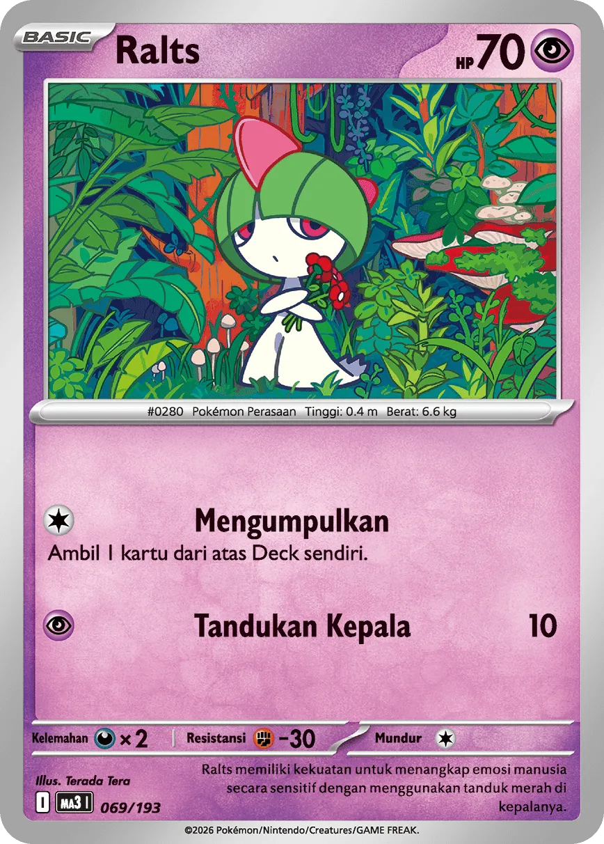 Ralts 069 — MEGA Dream ex (Indonesian Pokémon TCG card)