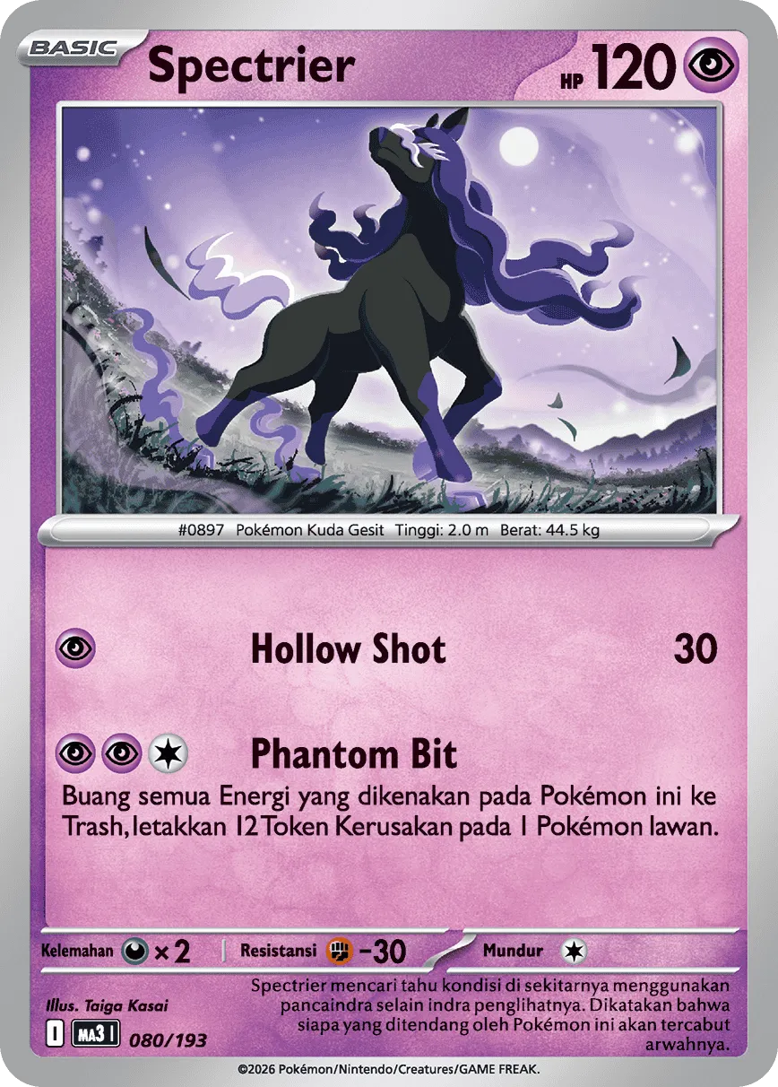 Spectrier 080 — MEGA Dream ex (Indonesian Pokémon TCG card)
