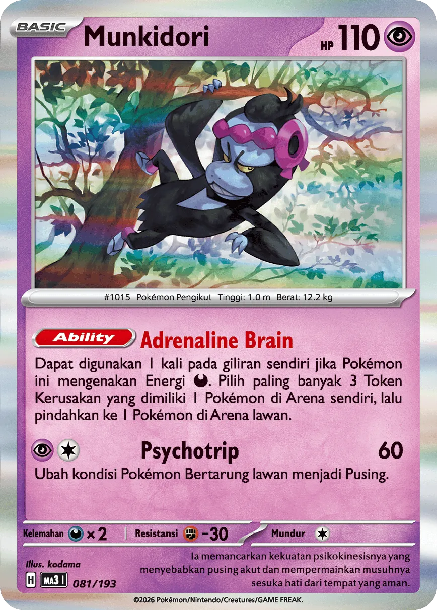 Munkidori 081 — MEGA Dream ex (Indonesian Pokémon TCG card)