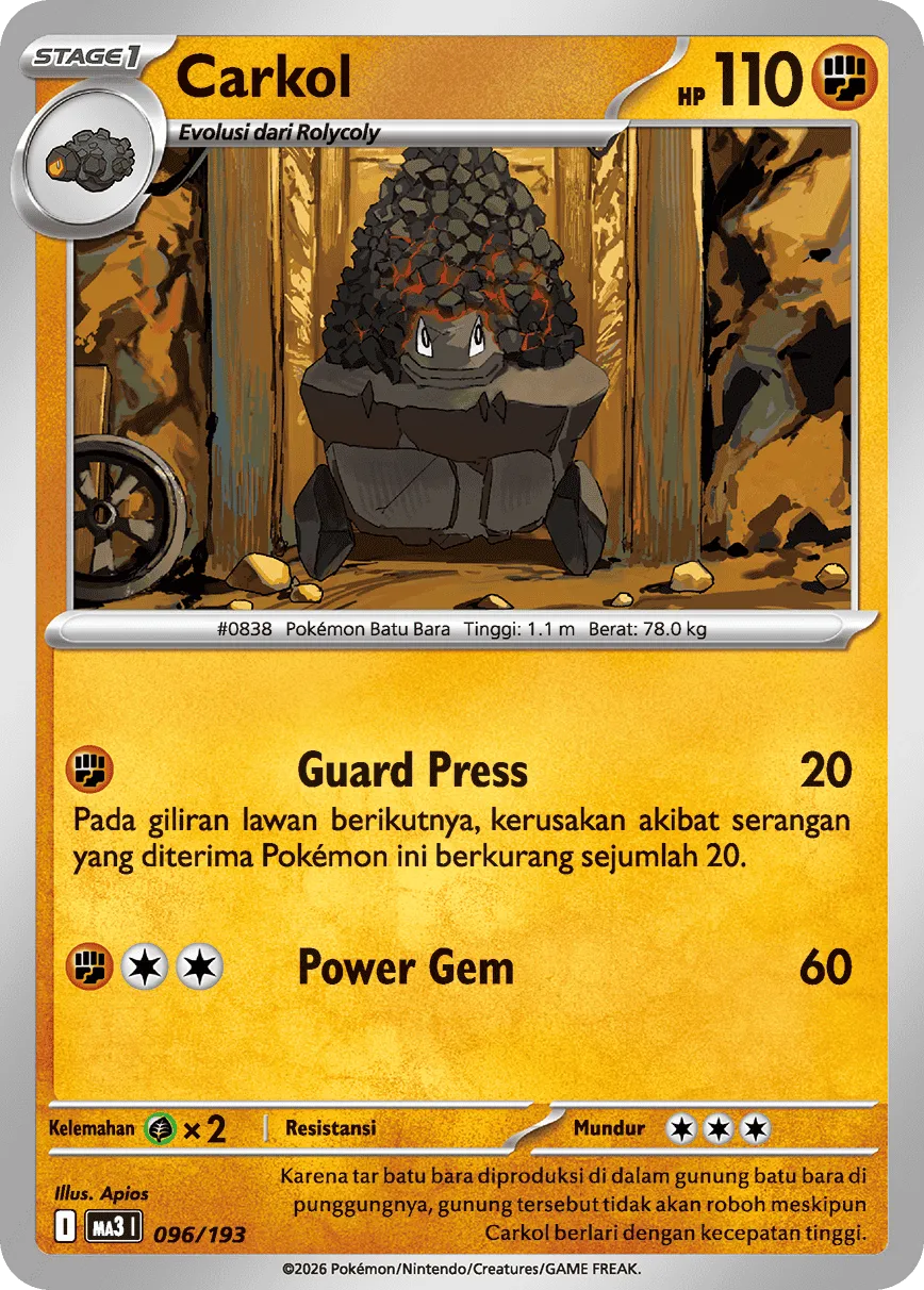Carkol 096 — MEGA Dream ex (Indonesian Pokémon TCG card)