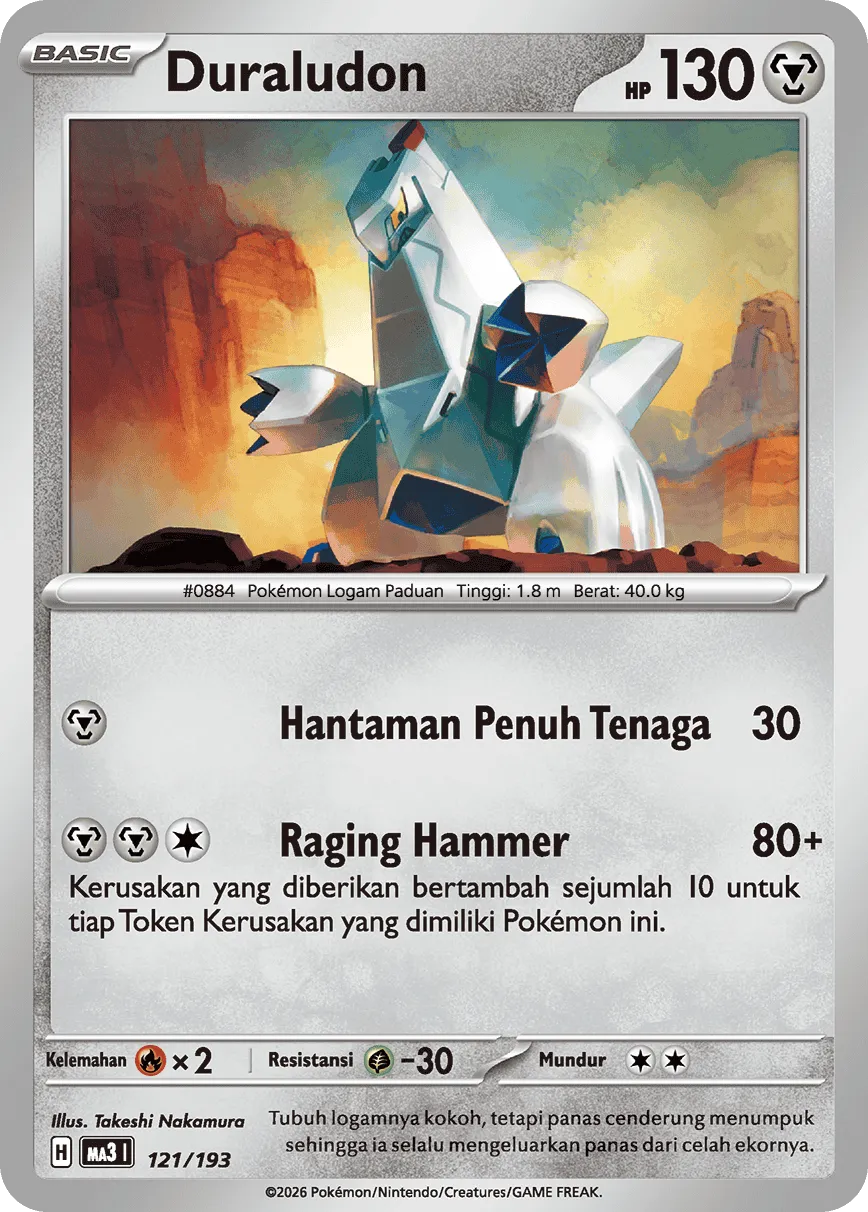 Duraludon 121 — MEGA Dream ex (Indonesian Pokémon TCG card)