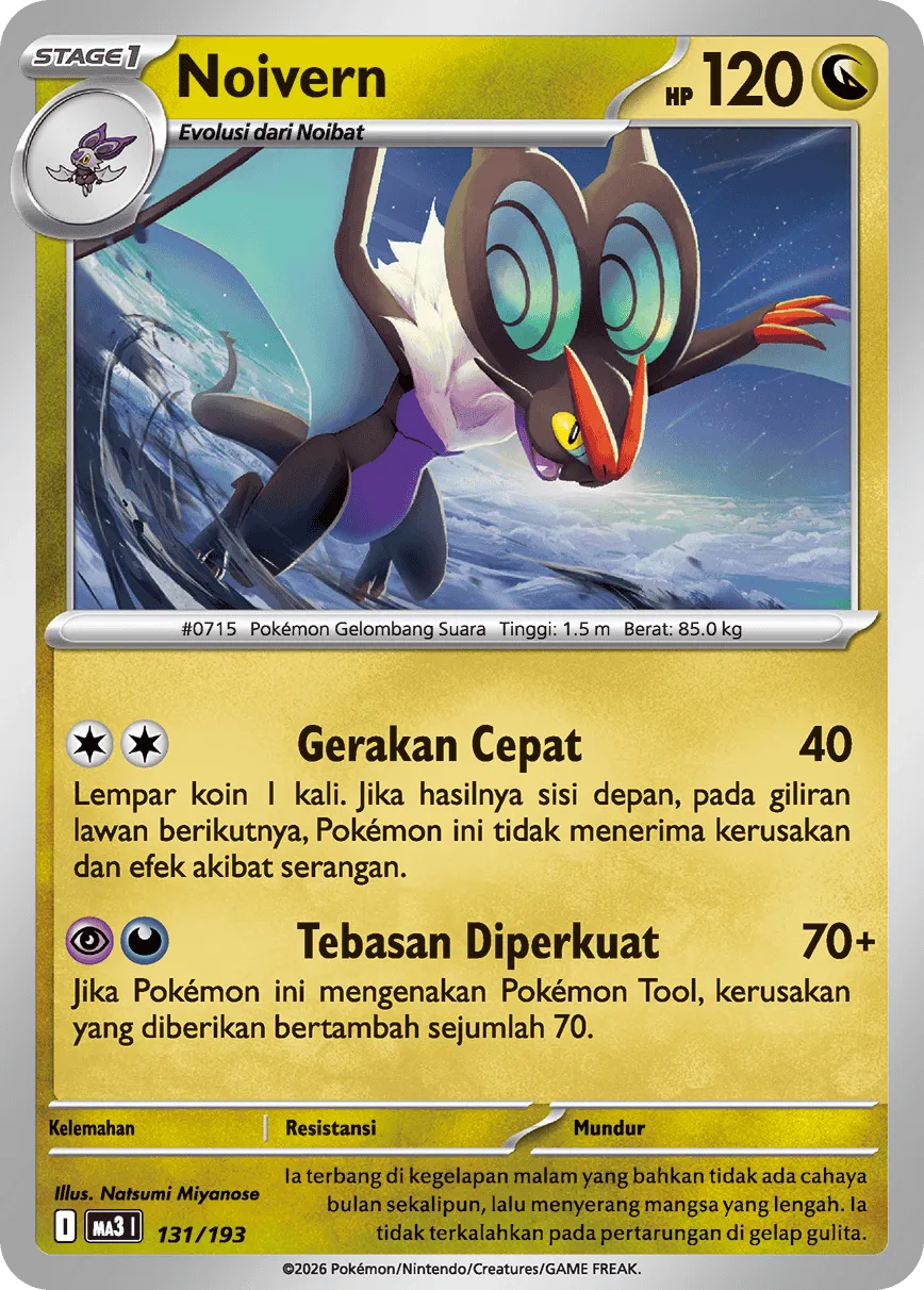 Noivern 131 — MEGA Dream ex (Indonesian Pokémon TCG card)