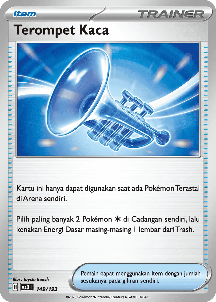 Glass Trumpet 149 — MEGA Dream ex (Indonesian Pokémon TCG card)