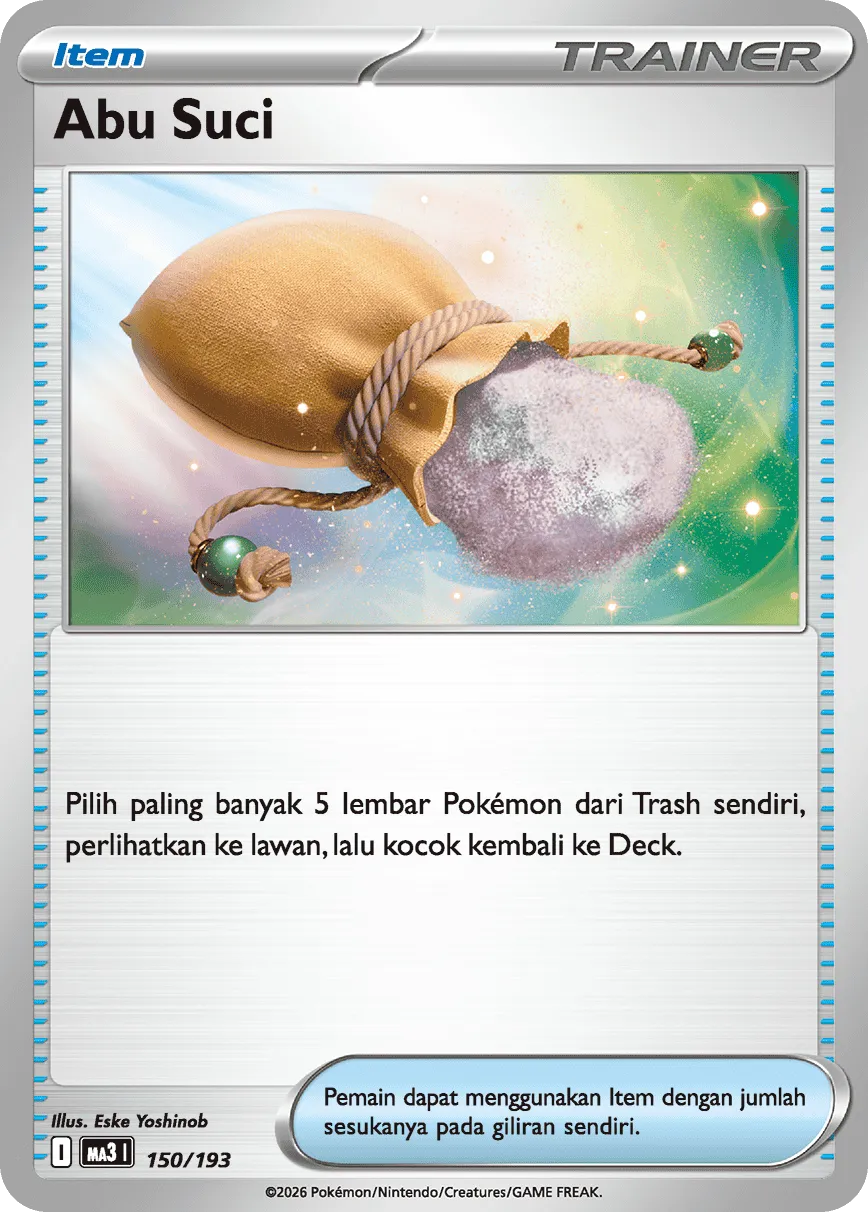 Sacred Ash 150 — MEGA Dream ex (Indonesian Pokémon TCG card)