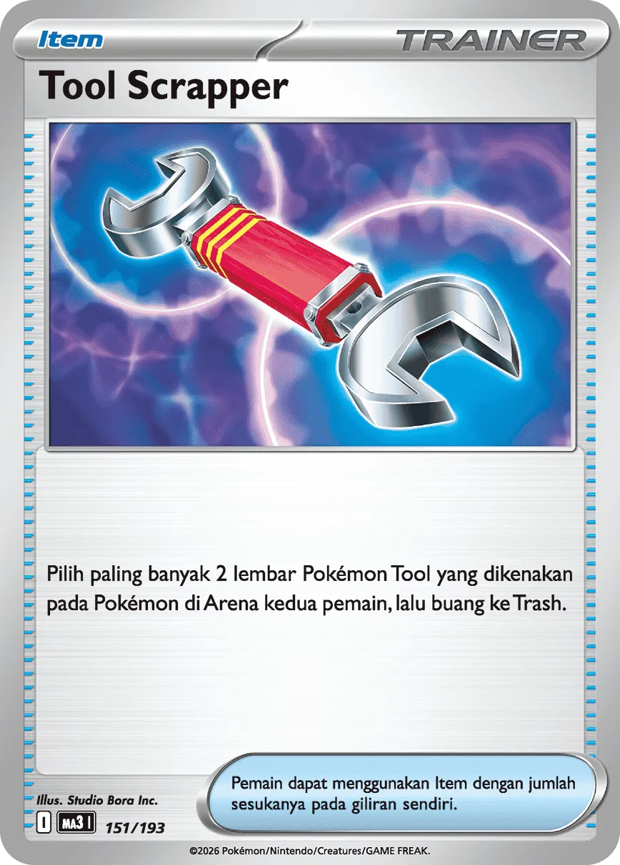 Tool Scrapper 151 — MEGA Dream ex (Indonesian Pokémon TCG card)