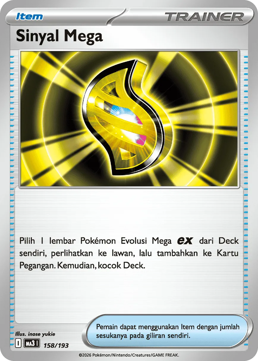 Mega Signal 158 — MEGA Dream ex (Indonesian Pokémon TCG card)