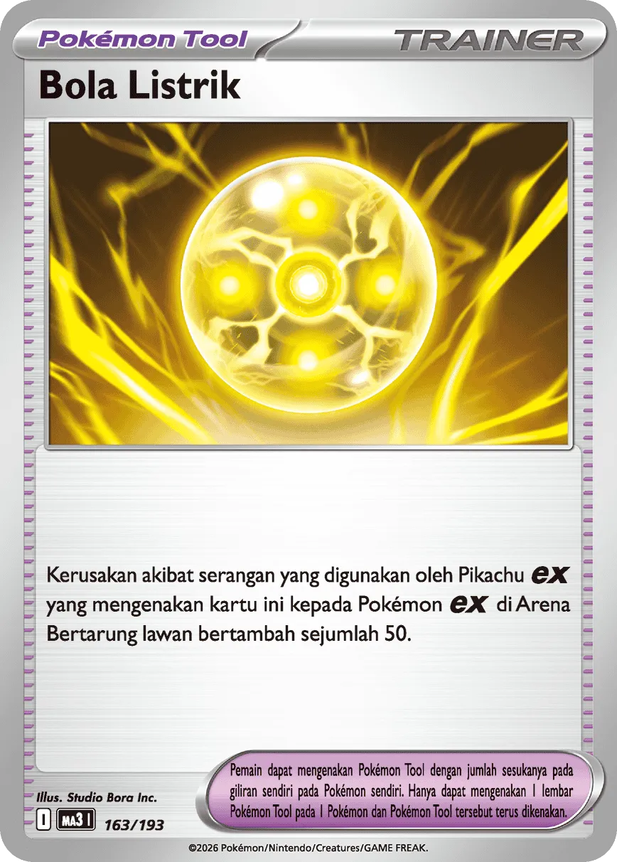 Light Ball 163 — MEGA Dream ex (Indonesian Pokémon TCG card)
