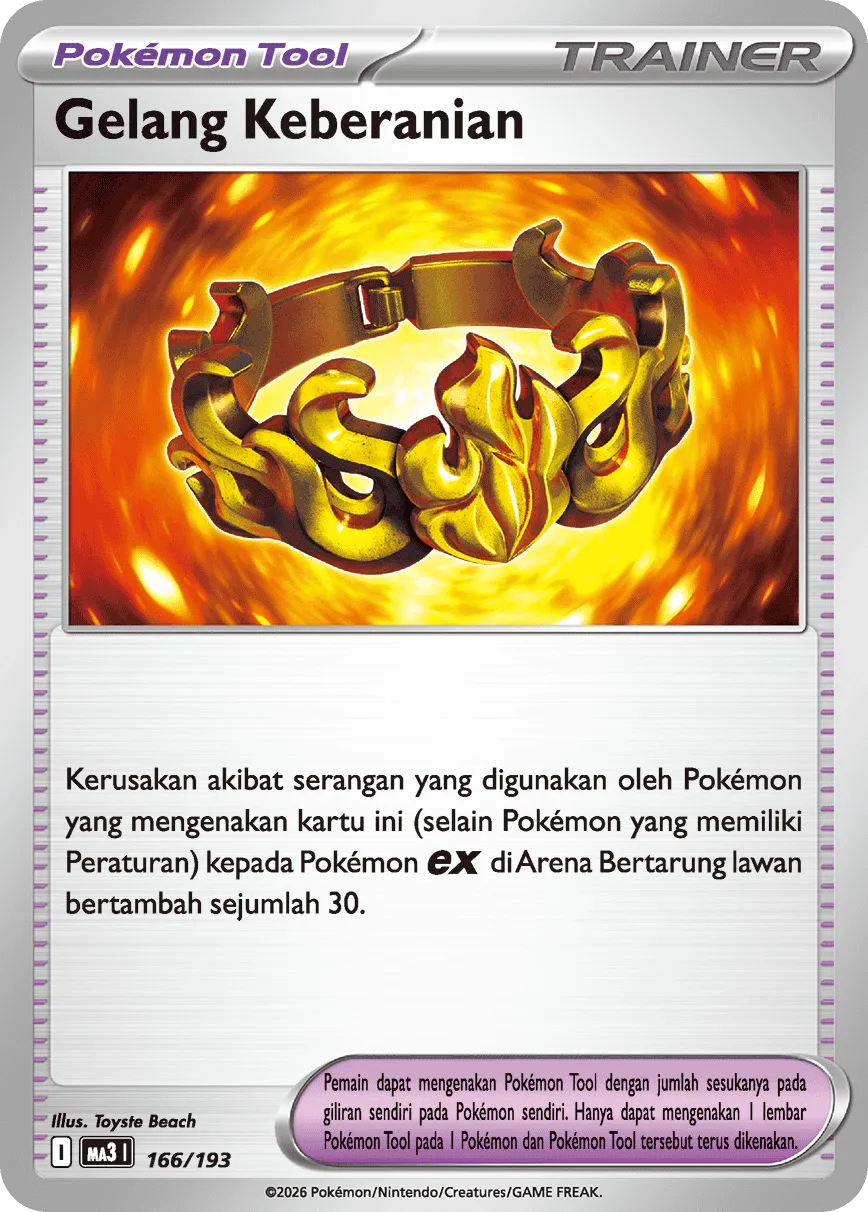 Brave Bangle 166 — MEGA Dream ex (Indonesian Pokémon TCG card)