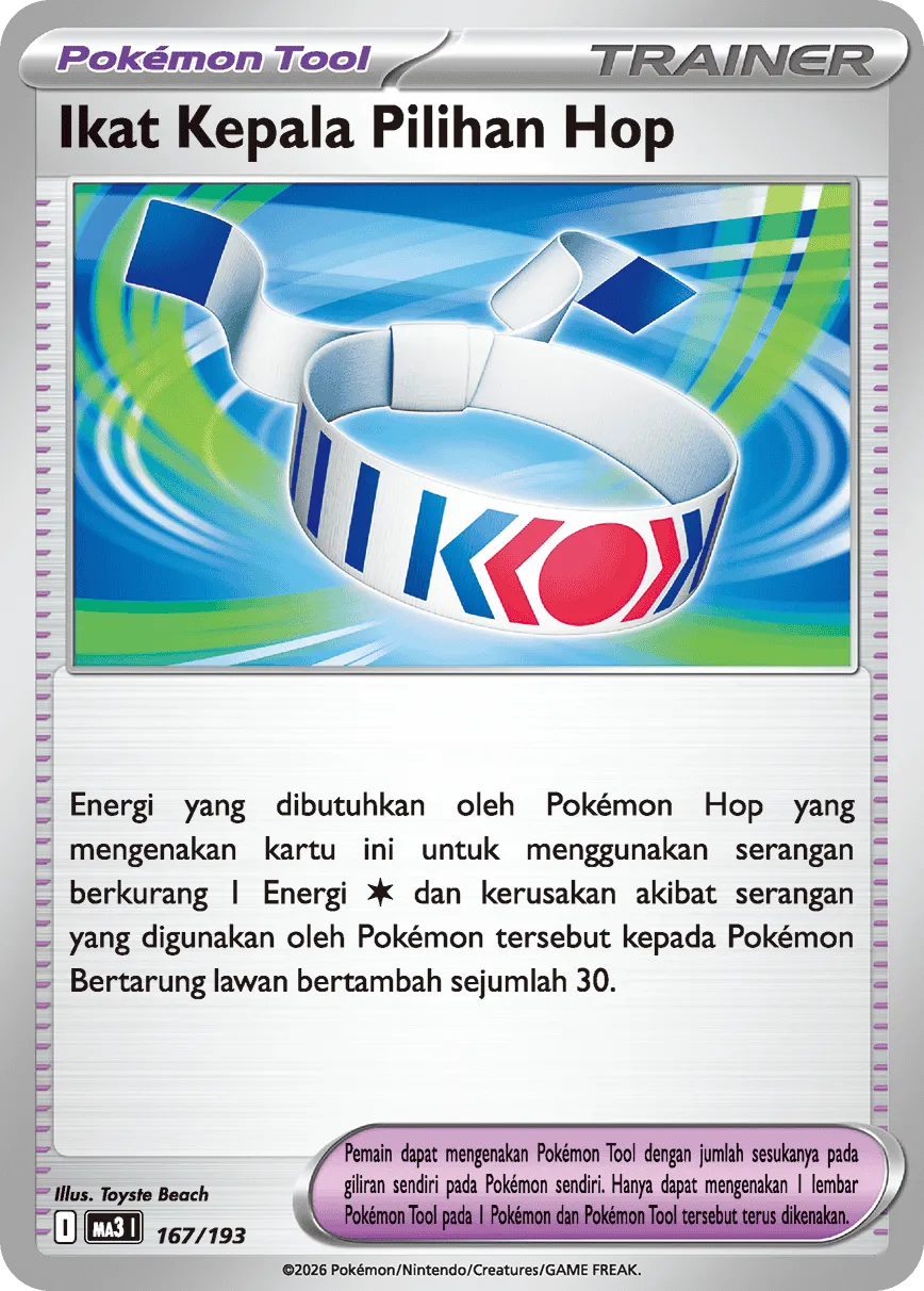 Hop's Choice Band 167 — MEGA Dream ex (Indonesian Pokémon TCG card)