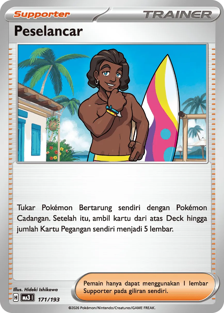 Surfer 171 — MEGA Dream ex (Indonesian Pokémon TCG card)