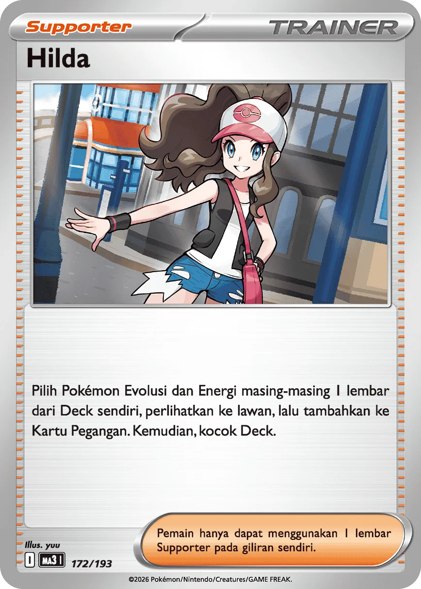 Hilda 172 — MEGA Dream ex (Indonesian Pokémon TCG card)