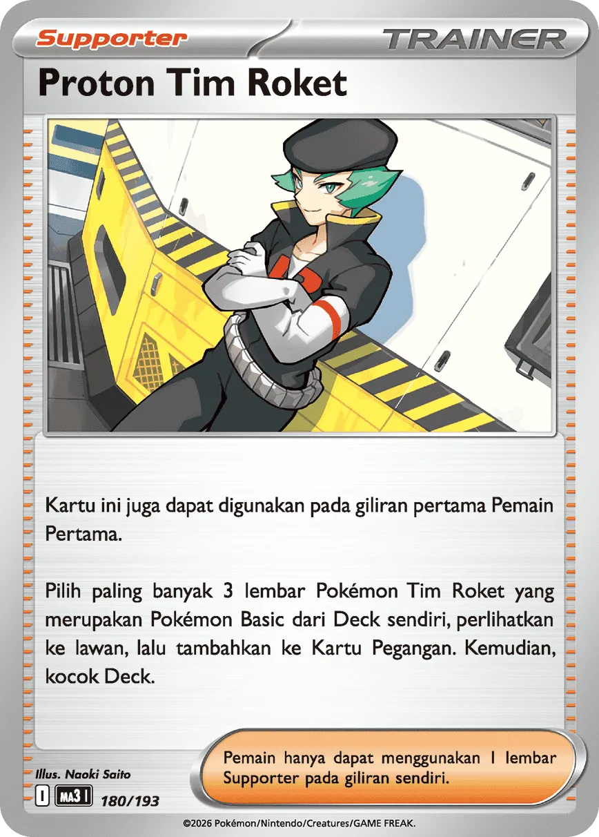 Team Rocket's Proton 180 — MEGA Dream ex (Indonesian Pokémon TCG card)