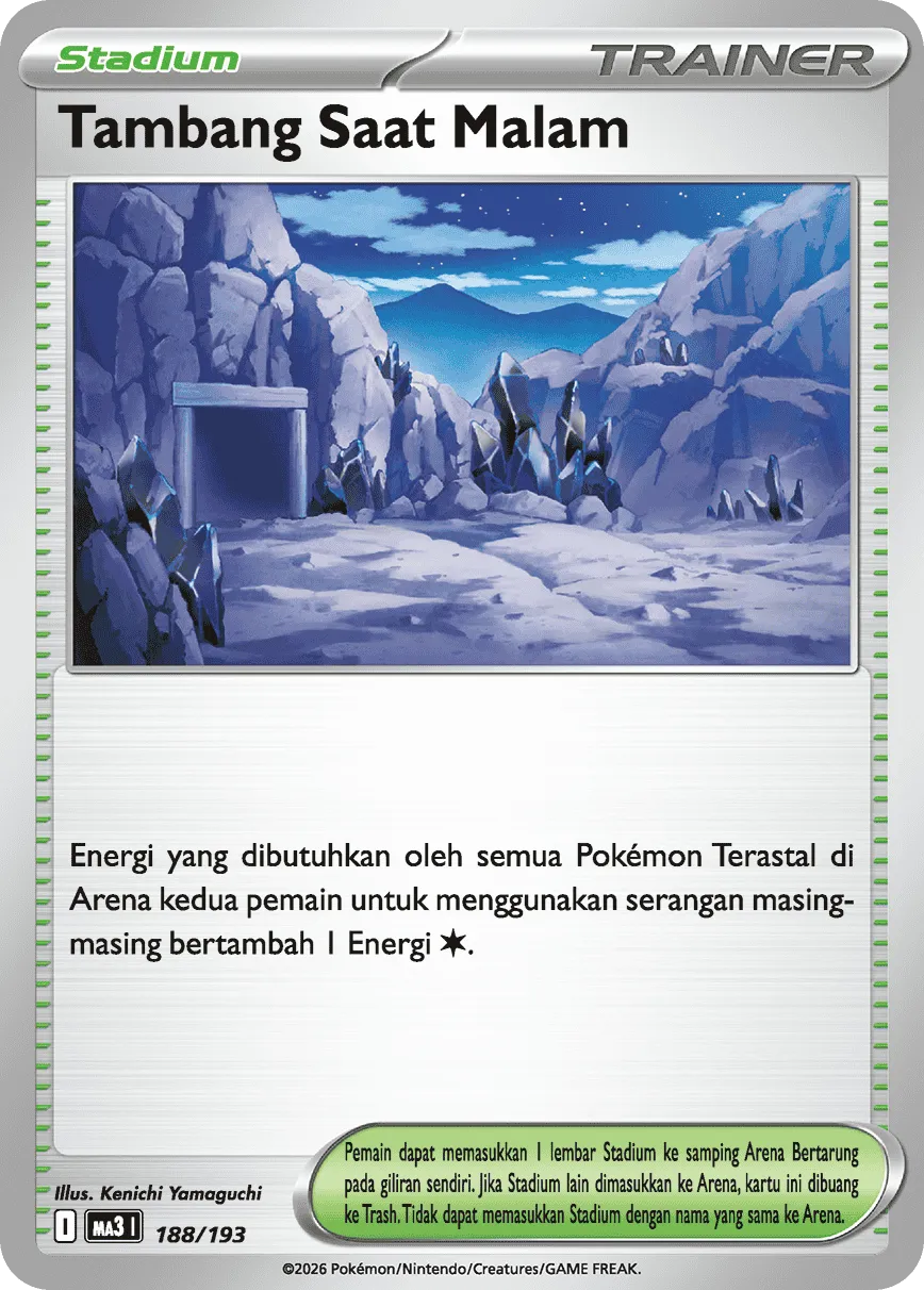 Nighttime Mine 188 — MEGA Dream ex (Indonesian Pokémon TCG card)