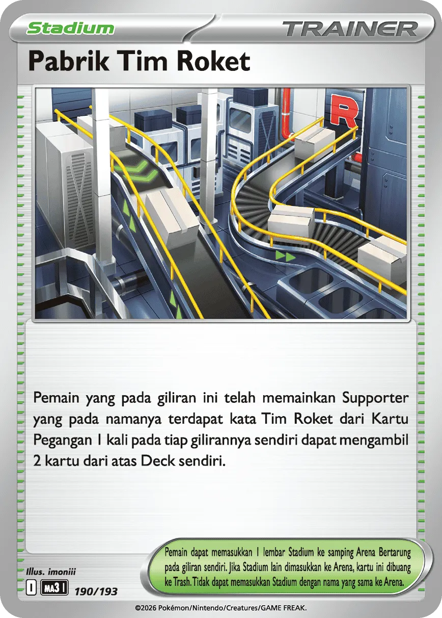 Team Rocket's Factory 190 — MEGA Dream ex (Indonesian Pokémon TCG card)