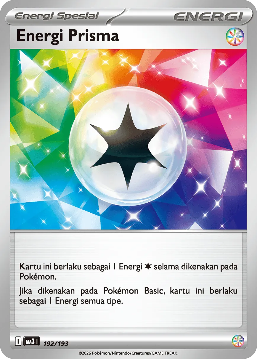 Prism Energy 192 — MEGA Dream ex (Indonesian Pokémon TCG card)